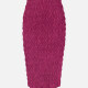 Women's Casual High Waist Plain Pencil Skirt Rose Red Clothing Wholesale Market -LIUHUA