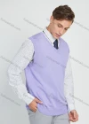 Wholesale Men's Classic Plain V Neck Sleeveless Jumpers Knit Sweater Vest - Liuhuamall