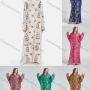 Wholesale Women's Islamic Muslim Round Neck Sequin Star Glitter Maxi Abaya preview