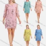 Wholesale Women's Elegant Beauty Transparent Half Sleeve Mesh Embroidery 3/4 Sleeve Short Dress preview