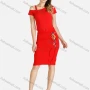 Wholesale Women's Causal Plain Cold Shoulder Crop Top & Lace Up Skirt Sets preview