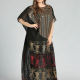 Women's Glamorous Arabic Dubai Sequin Glitter Translucent Muslim Islamic Cover Up Maxi Dress Black Clothing Wholesale Market -LIUHUA