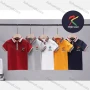 Wholesale Boys Embroidery Letter Graphic Striped Trim Casual Polo Shirt 2091# preview