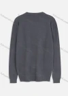 Wholesale Men's Round Neck Long Sleeve Plain Waffle Knitting Pullover Sweater - Liuhuamall