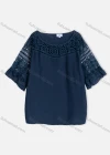 Wholesale Women's Casual Boat Neck Ruffle Sleeve Plain Blouse - Liuhuamall