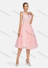 Wholesale Women's Elegant Embroidered Pearl Decor Rhinestone Evening Dress 8492# - Liuhuamall
