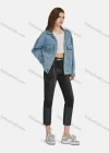 Wholesale Women's Casual Flap Pockets Button Down Lapel Denim Jacket G-F01# - Liuhuamall