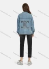 Wholesale Women's Casual Flap Pockets Button Down Lapel Denim Jacket G-F01# - Liuhuamall