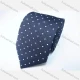 Wholesale Men's Formal Pin Dot Print Tie & Pocket Square & Pair Cufflinks Sets Dark Cerulean Clothing Wholesale Market Liuhua