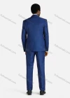 Wholesale Men's Formal Slim Fit Lapel One Button Jacket With Waistcoat 3-Pieces Suit Set - Liuhuamall