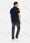 Wholesale Men's Casual Short Sleeve Embroidery Label Colorblock Polo Shirts - Liuhuamall