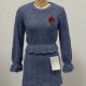 Women's Casual 2 Piece Plain Knit Long Sleeve Top With Skirt Set 515# Clothing Wholesale Market -LIUHUA