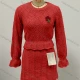 Wholesale Women's Casual 2 Piece Plain Knit Long Sleeve Top With Skirt Set 517# Clothing Wholesale Market Liuhua