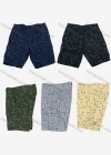 Wholesale Men's Casual Geometric Print Multiple Pockets Cargo Shorts - Liuhuamall