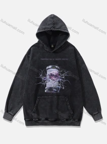 Wholesale Men's Fashion 100%Cotton Graphic Distressed Long Sleeve Hoodie Pullover Sweatshirt SML33#, LIUHUA CLOTHING WHOLESALE