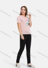 Wholesale Women's Casual Cartoon & Letters Graphic Pearl Decor T-Shirt 2021-2# - Liuhuamall