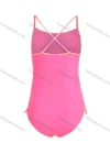 Wholesale Girls One Piece Letter Print Cut Out Letter Tie Dye Cut Out Swimsuit - Liuhuamall