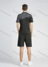 Wholesale Men's Sporty Colorblock Short Sleeve Slim Fit Quick Dry Polo Shirt - Liuhuamall