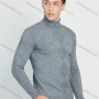 Wholesale Men's Casual Plain Turtleneck Long Sleeve Cable Knit Sweater preview