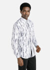 Wholesale Men's Casual Long Sleeve Abstract Print Button Down Shirt - Liuhuamall