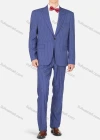 Wholesale Men's Fashion Striped Lapel One Button Pockets Blazer & Pants 2 Piece Sets - Liuhuamall