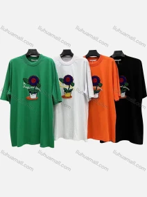 Wholesale Men's Casual Cartoon Graphic Round Neck Half Sleeve 100% Cotton Tee, LIUHUA CLOTHING WHOLESALE