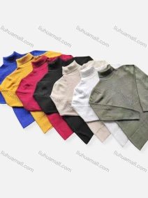 Wholesale Men's Casual Plain Turtleneck Long Sleeve Sweater, LIUHUA CLOTHING WHOLESALE