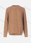 Wholesale Women's Casual Mock Neck Long Sleeve Cable Knit Sweater 6018-11# - Liuhuamall