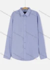 Wholesale Men's Basic Long Sleeve Button Down Curved Hem Plain Shirts - Liuhuamall