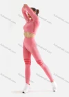 Wholesale Women's 2 Piece Workout Outfits Sports Long Sleeve Seamless Leggings Yoga Gym Activewear Set AB26# - Liuhuamall