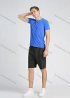 Wholesale Men's Sporty Crew Neck Short Sleeve Plain Quick-dry Breathable Athletic T-shirt - Liuhuamall