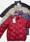 Wholesale Women's Casual Plain High Neck Zipper Quilted Puffer Jacket - Liuhuamall