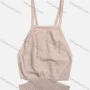 Wholesale Women's Rib-Knit Cut Out Waist Tie Back Open Back Sexy Crop Cami Top preview