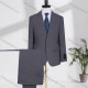 Wholesale Men's Business Lapel Plain Two Buttons Flap Pockets Blazer Jacket & Pants 2 Piece Suit Set D3600-7# Gray Clothing Wholesale Market Liuhua