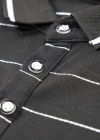 Wholesale Men's Casual Striped Label Letter Print Embroidery Polo Shirt - Liuhuamall