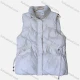 Wholesale Women's Causal Button Front Drawstring Zipper Pockets Puffer Plain Vest White Clothing Wholesale Market Liuhua