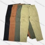 Wholesale Men's Casual Plain Flap Pockets Button Closure Cargo Pant W9107# preview
