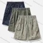 Wholesale Men's Casual Chevron Flap Pockets Elastic Waist Shorts 616# preview