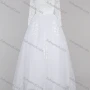 Wholesale Women's Glamorous Embroidery Bateau Neck Sequin Appliques Corset Bodice Classic Tulle Wedding Dress preview