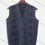 Wholesale Men's Casual Sleeveless Argyle Print Button Down Knit Sweater Vests preview