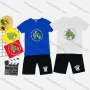 Wholesale Boy's Casual Letter Print Round Neck Short Sleeve Tee & Shorts 2 Piece Set preview
