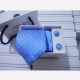 Men's Trendy Allover Print Tie & Pocket Square & Pair Cufflinks Sets Azure Clothing Wholesale Market -LIUHUA