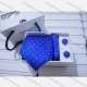 Wholesale Men's Trendy Allover Print Tie & Pocket Square & Pair Cufflinks Sets Blue Clothing Wholesale Market Liuhua