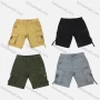 Wholesale Men's Casual Plain Zip Decor Button Front Multiple Pockets Cargo Shorts preview