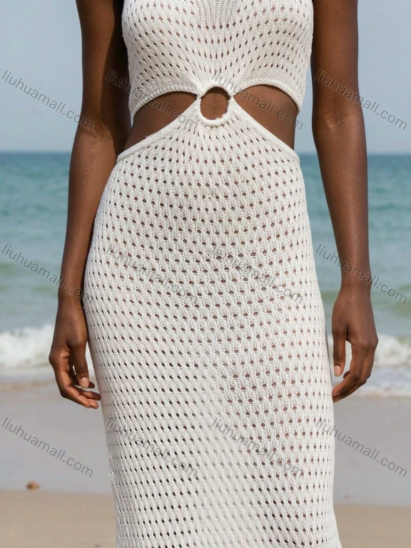 Wholesale Machine-woven beach dress