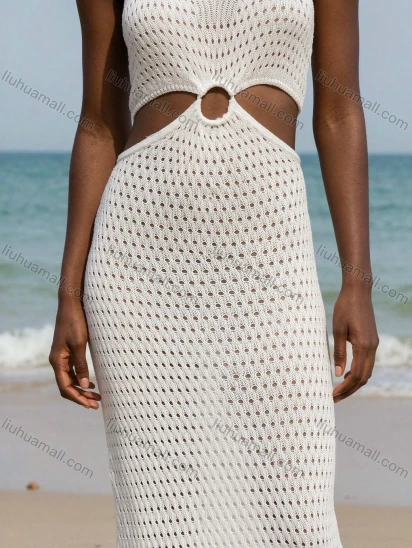 Wholesale Machine-woven beach dress