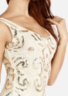 Wholesale Women's Casual Scoop Neck Sleeveless Slim Fit Fringe Trim Dress - Liuhuamall