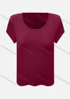 Wholesale Women's Causal Round Neck Short Sleeve Plain T-Shirt - Liuhuamall