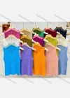 Wholesale Women's Casual Plain Mock Neck Rib-knit Tank Top - Liuhuamall