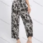 Wholesale Women's High Waist Tie Dye Loose Fit Pleated Wide Leg Pant preview
